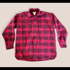 L.L. Bean Flannel Button Down Shirt size L